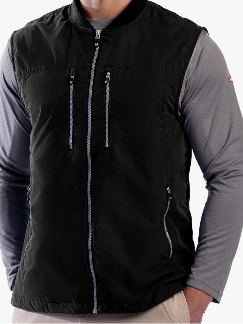 SCOTTeVEST 101 Vest Mens 2XL Black Zip Pockets Travel Outdoors Lightweight NWT
